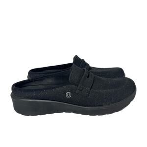 Bzees Georgia Women's Washable Sparkle Knit Mule Black Size 9.5 M Comfort